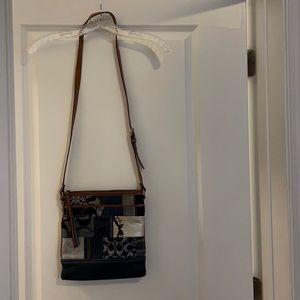 Coach Demin  Leather Crossbody Bag
